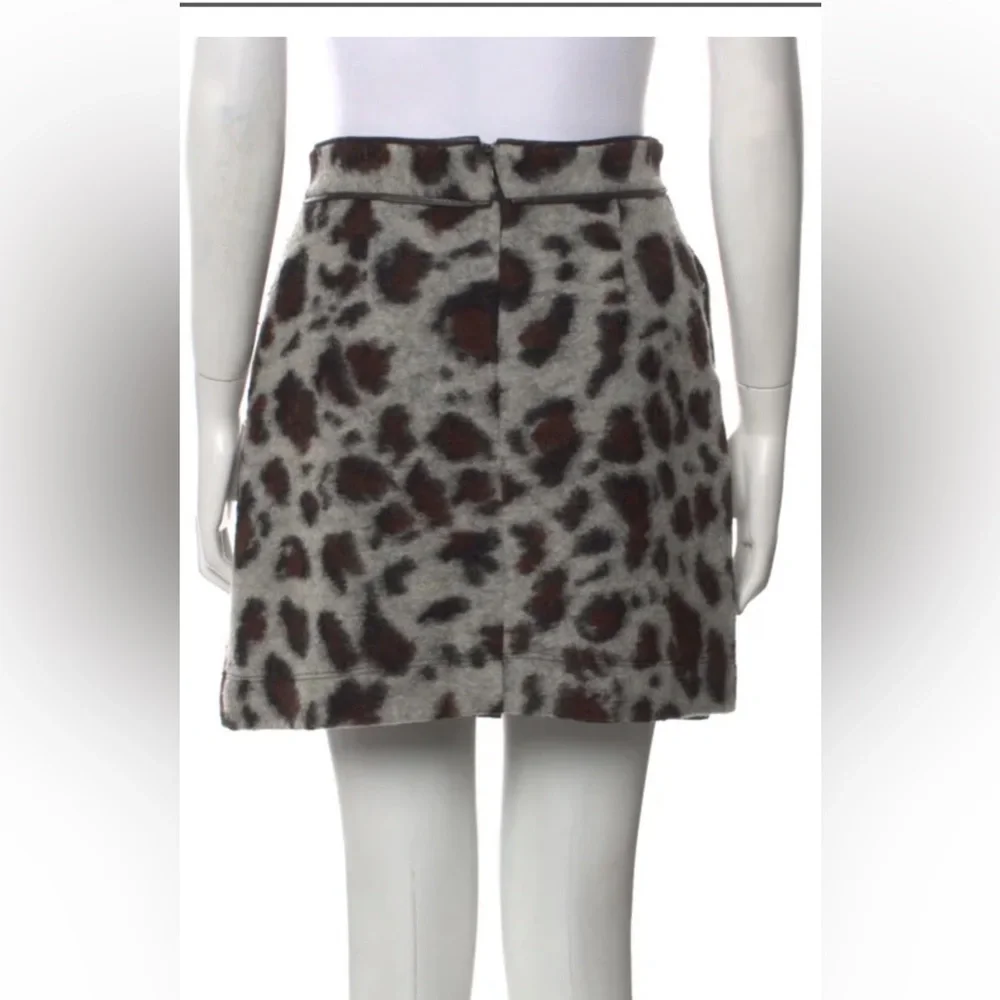 Sea Wool Animal Print Skirt - Picture 3 of 11